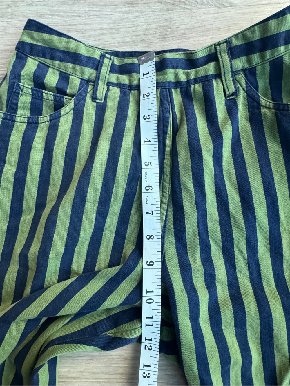 Esprit vintage 80's 90's high waist striped ankle pants size 7/8 - Picture 7 of 9